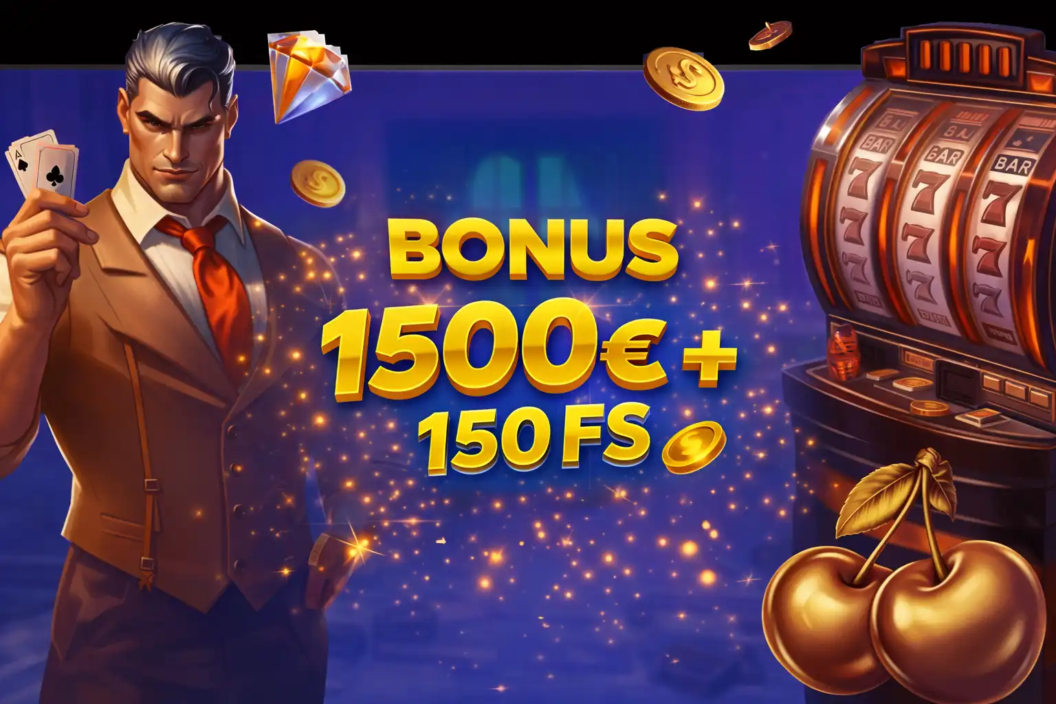 Stort en claim €1500 + 150 FS